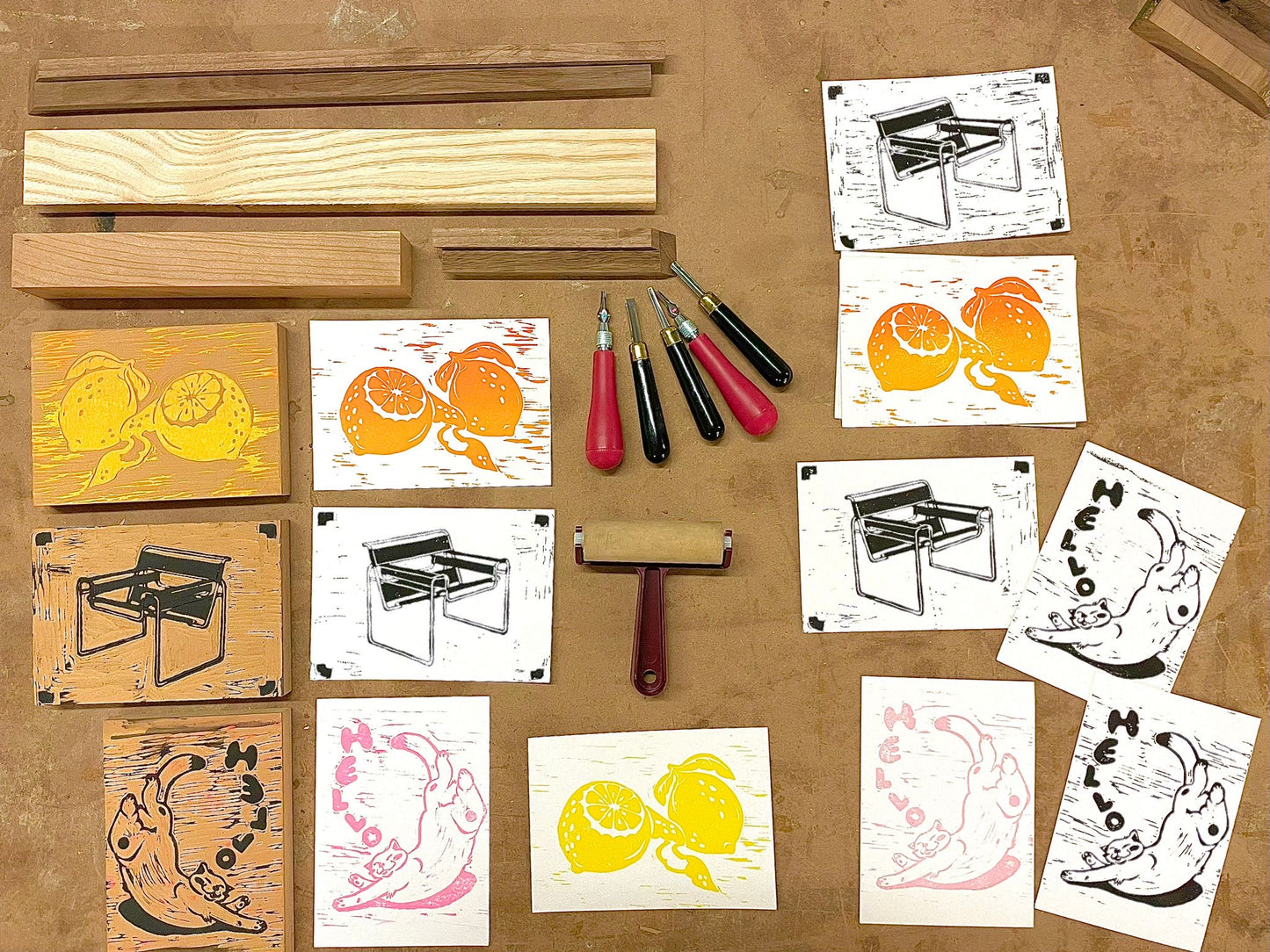 Linoleum Block Printing