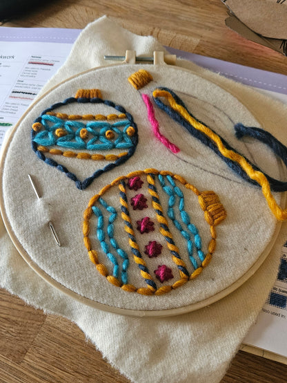 Wool Christmas Decorations (3h)