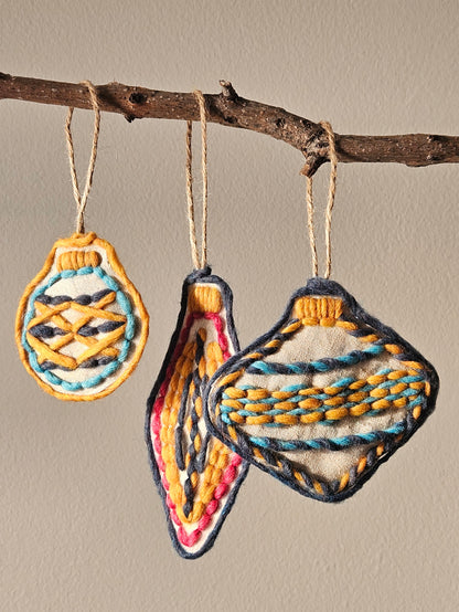 Wool Christmas Decorations (3h)
