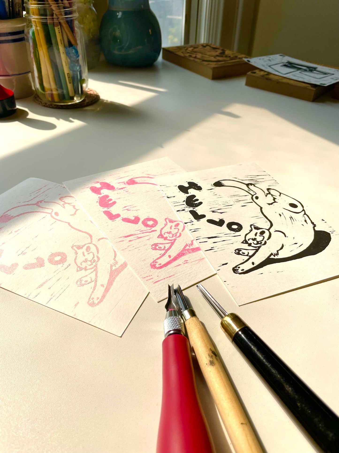 Linoleum Block Printing