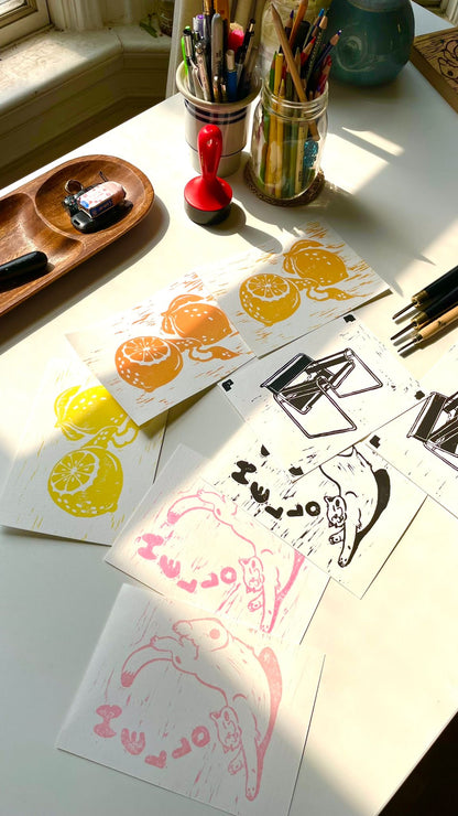 Linoleum Block Printing